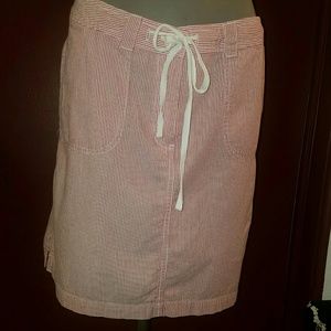 Striped beachy skirt